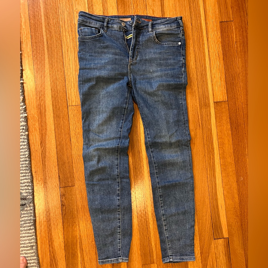 Anthropologie Pilcro High Rise Skinny Jeans - Repaired